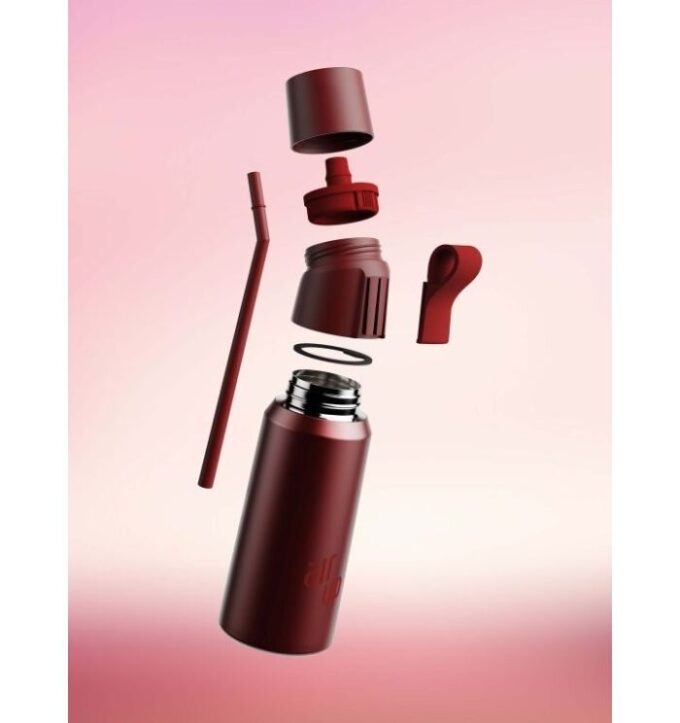 Gen 2 Steel Bottles Rich Ruby
